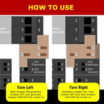 Generator Interlock Kit – Compatible with General Electric GE 150/200 Amp Main Breakers, 1 1/4 Inch Spacing