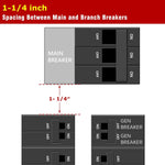 Generator Interlock Kit – Compatible with General Electric GE 150/200 Amp Main Breakers, 1 1/4 Inch Spacing