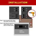 Elecrol Generator Interlock Kit – Compatible with Eaton Cutler Hammer Challenger BR-200 150/200 Amp Panels, 1 1/4-1 1/2 Inch Spacing