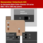 Generator Interlock Kit Compatible with Horizontal Main Cutler Hammer CH series ONLY 150 or 200 amp panels