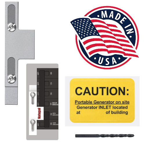 Generator Interlock Kit Compatible with Cutler Hammer & Square D Homeline Meter Main 150/200 Amp Breakers