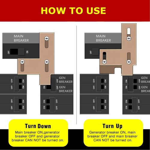 Generator Interlock Kit Compatible with Siemens or Murray 200 Amp Panel