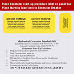 Generator Interlock Kit Compatible with Siemens or Murray 200 Amp Panel