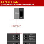 Generator Interlock Kit compatible with Square D Vertical Main 150 or 200 amp breaker