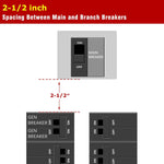 Generator Interlock Kit – Compatible with GE General Electric Breaker Panels, Single Vertical Throw Main, 2 1/2 Inch Spacing