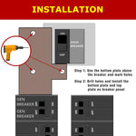 Generator Interlock Kit – Compatible with GE General Electric Breaker Panels, Single Vertical Throw Main, 2 1/2 Inch Spacing